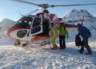  De camino al heliesquí en Val d Isère 
